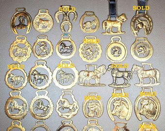 HORSE Brass  OCT updated Bridle Medallions
