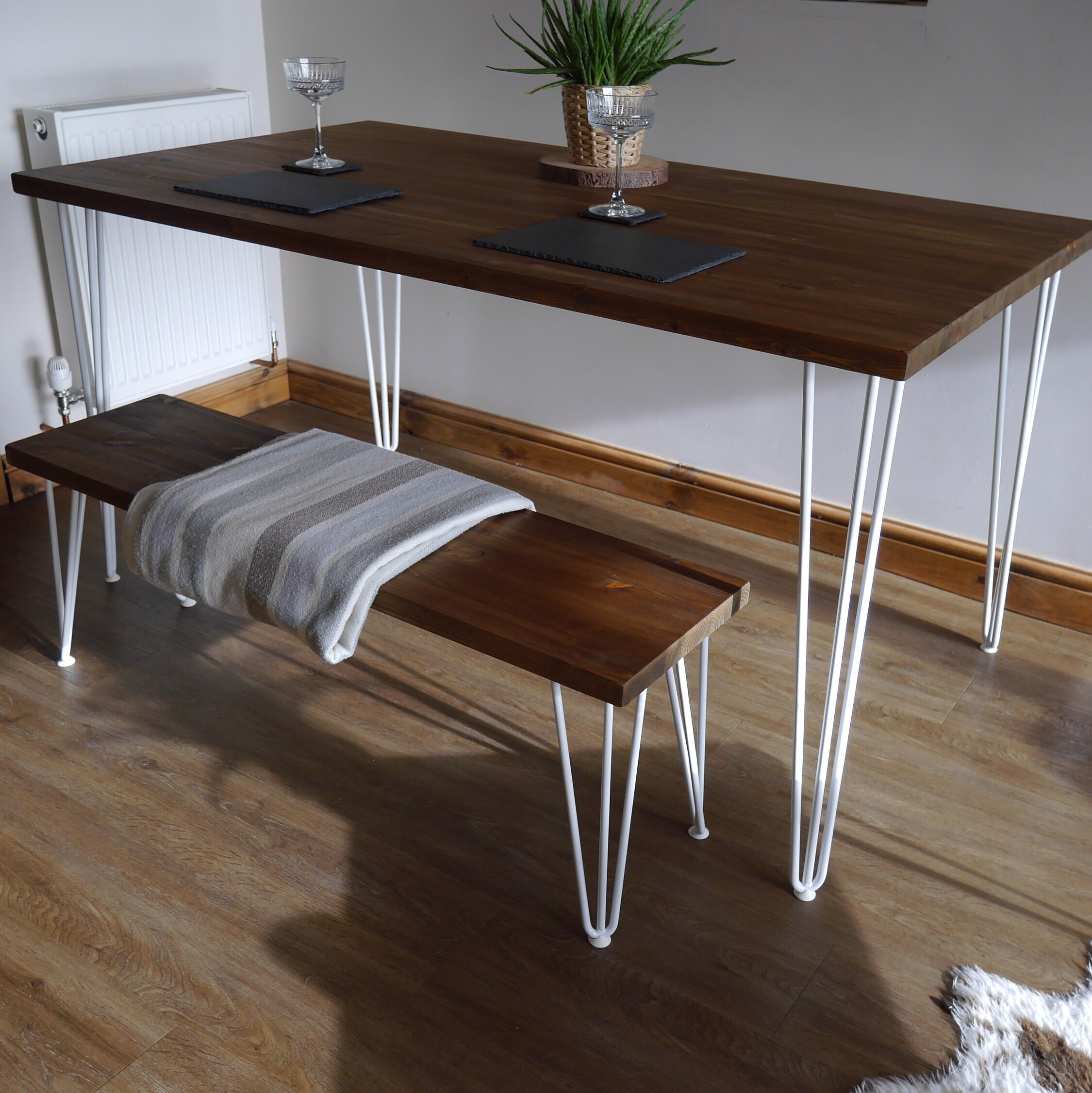 Hairpin Leg Dining Table Industrial Hairpin Table Rustic Etsy UK