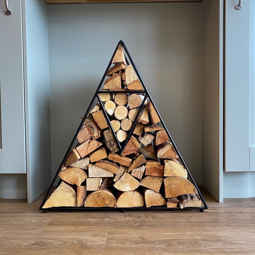 Log Store Log Holder Wall Mounted Log Store Furniture Log Etsy UK