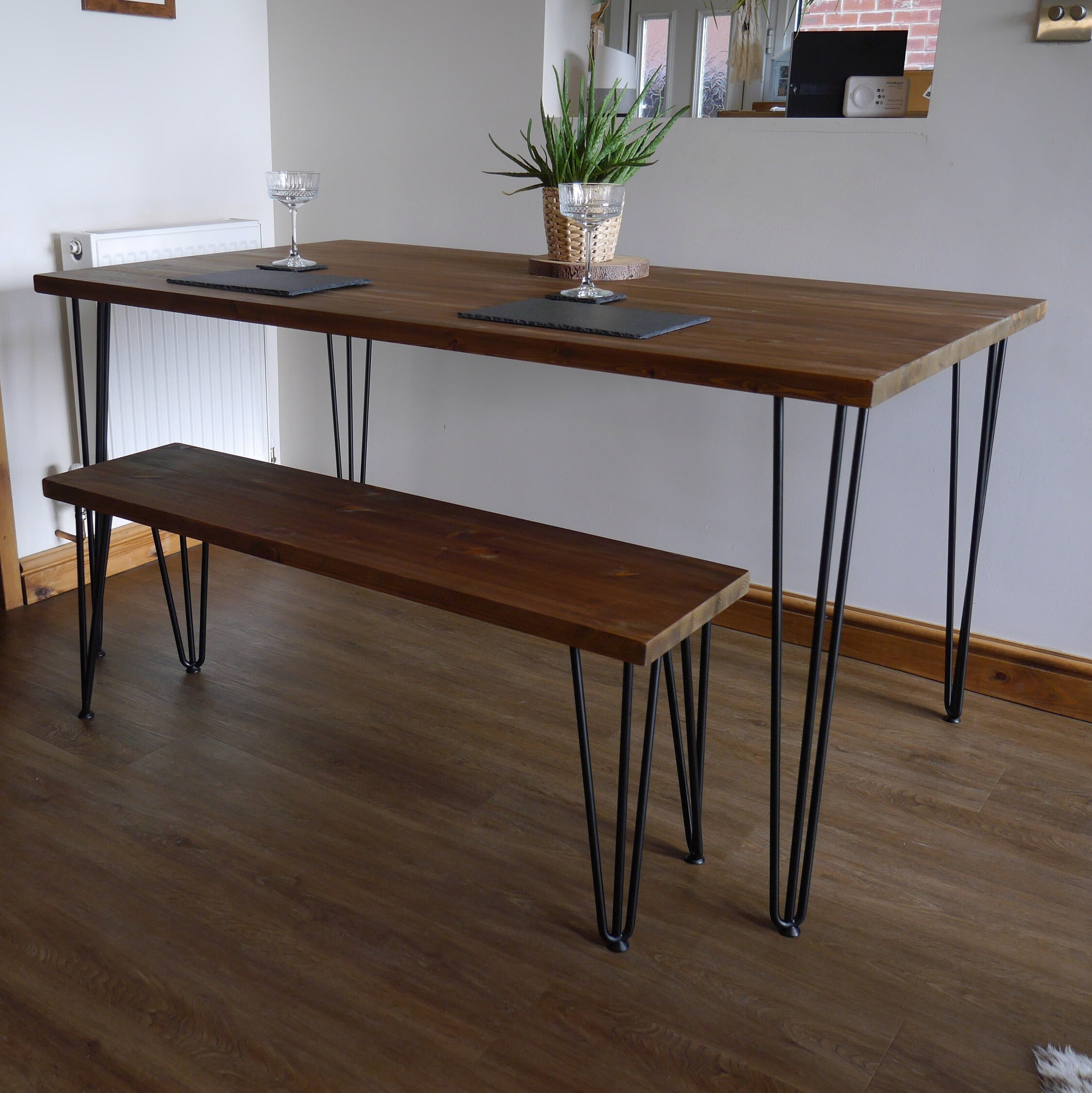 Hairpin Leg Dining Table Industrial Hairpin Table Rustic Etsy UK