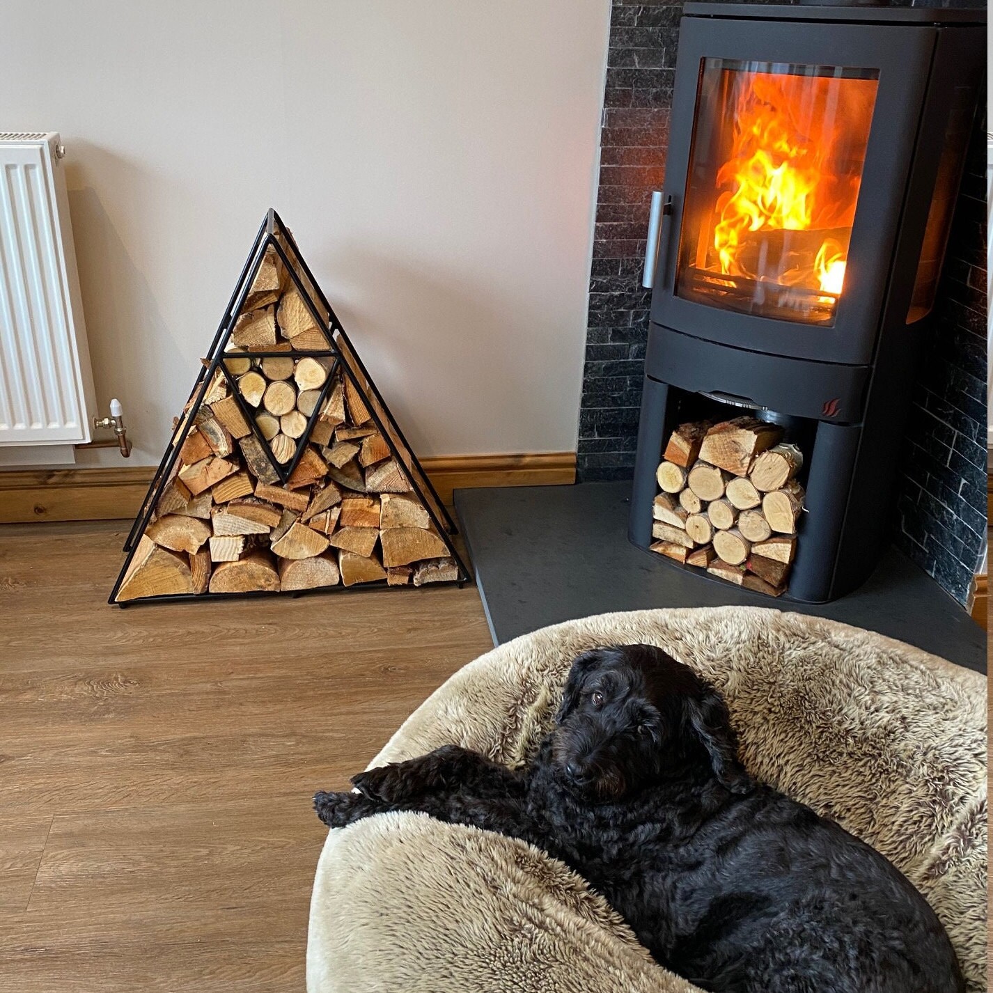 Log Store Log Holder Wall Mounted Log Store Furniture Log Etsy UK