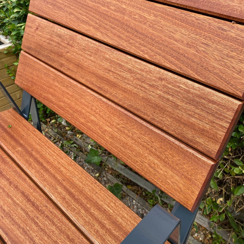 Handcrafted Premium Single Garden Seat Wooden Garden Etsy UK