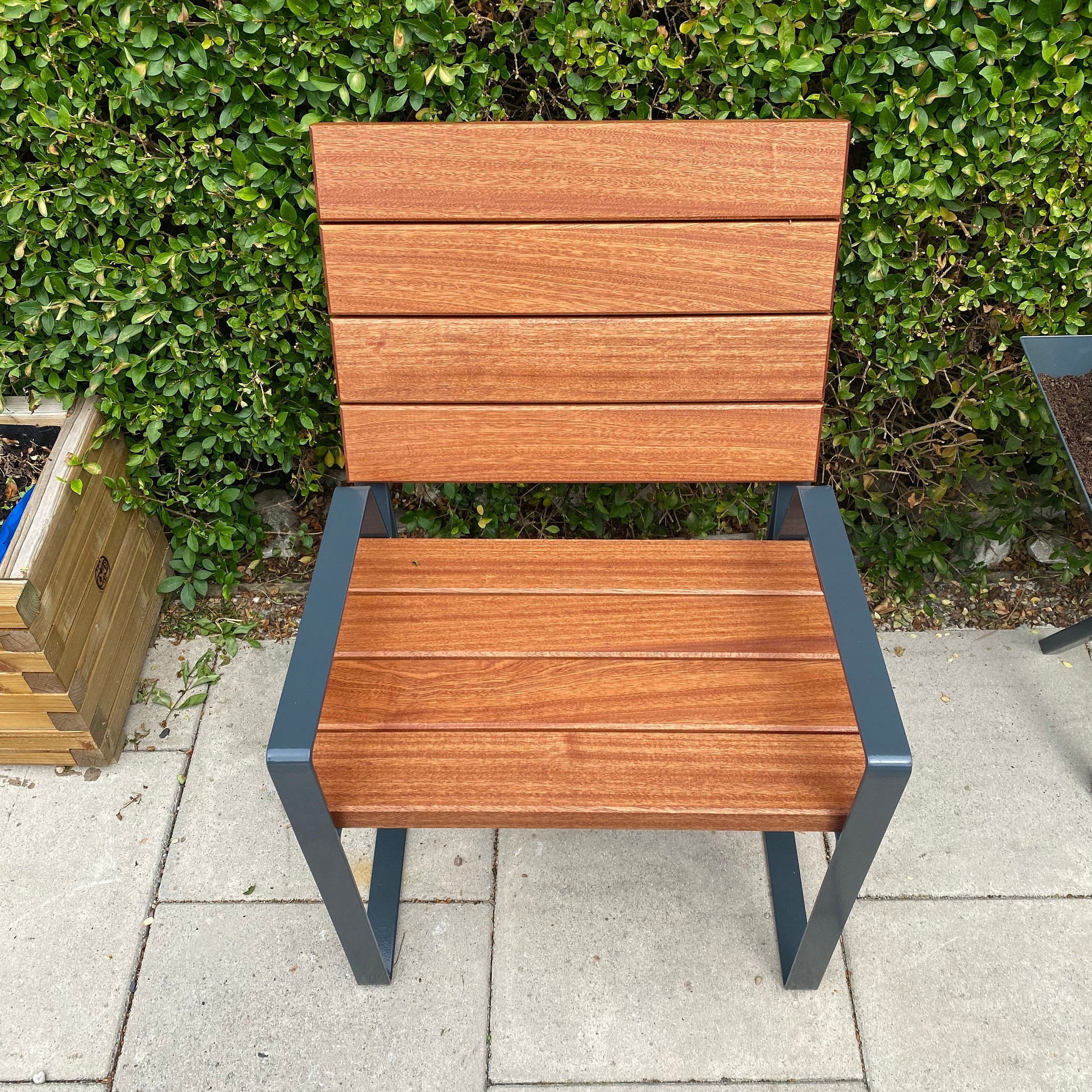 Handcrafted Premium Single Garden Seat Wooden Garden Etsy UK