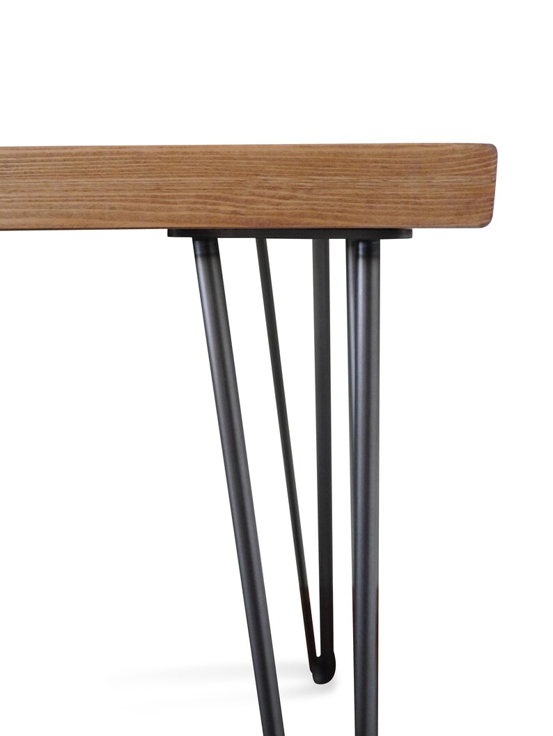 Solid Wood Desk With Metal Legs Handmade Home Office Desk Etsy UK