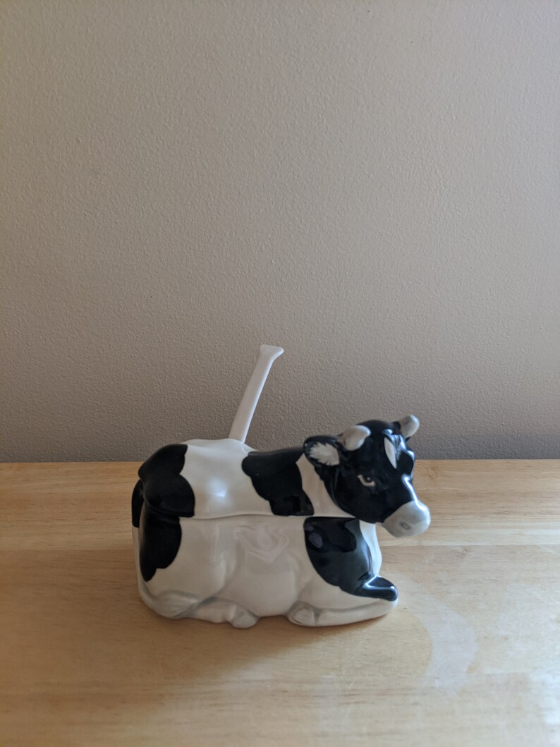 Otagiri Ceramic Cow Set Pitcher Creamer and Sugar Bowl Etsy