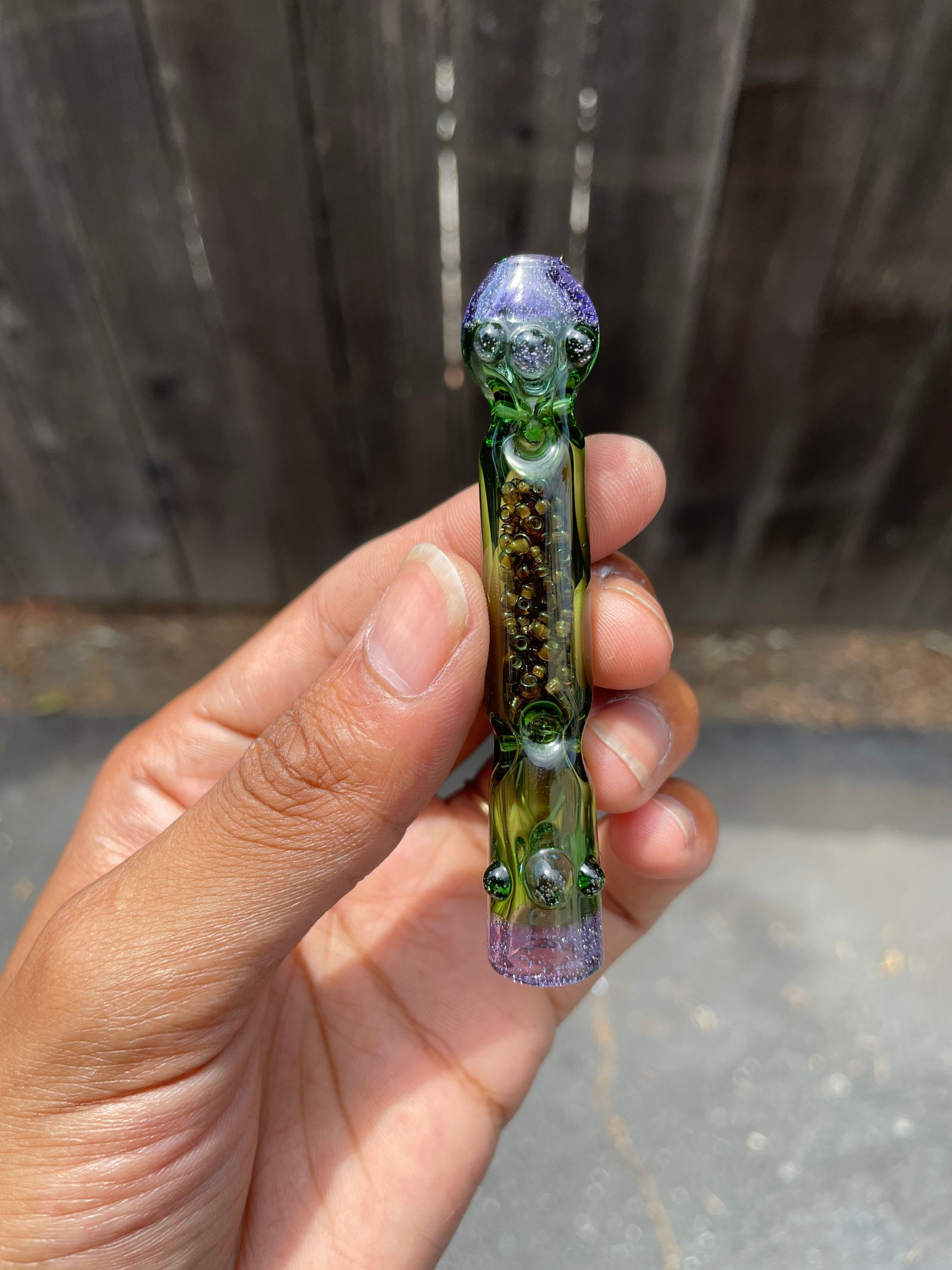 Green/Purple Lollipop Cigarette Glass Holder Etsy