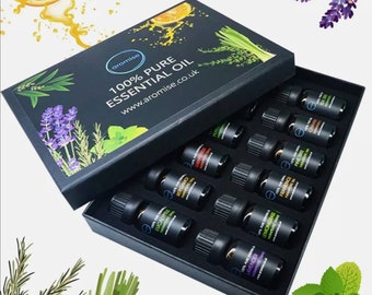 Ätherische Öle Aromatherapie 100% natürliches therapeutisches Geschenkset (12 Stück)