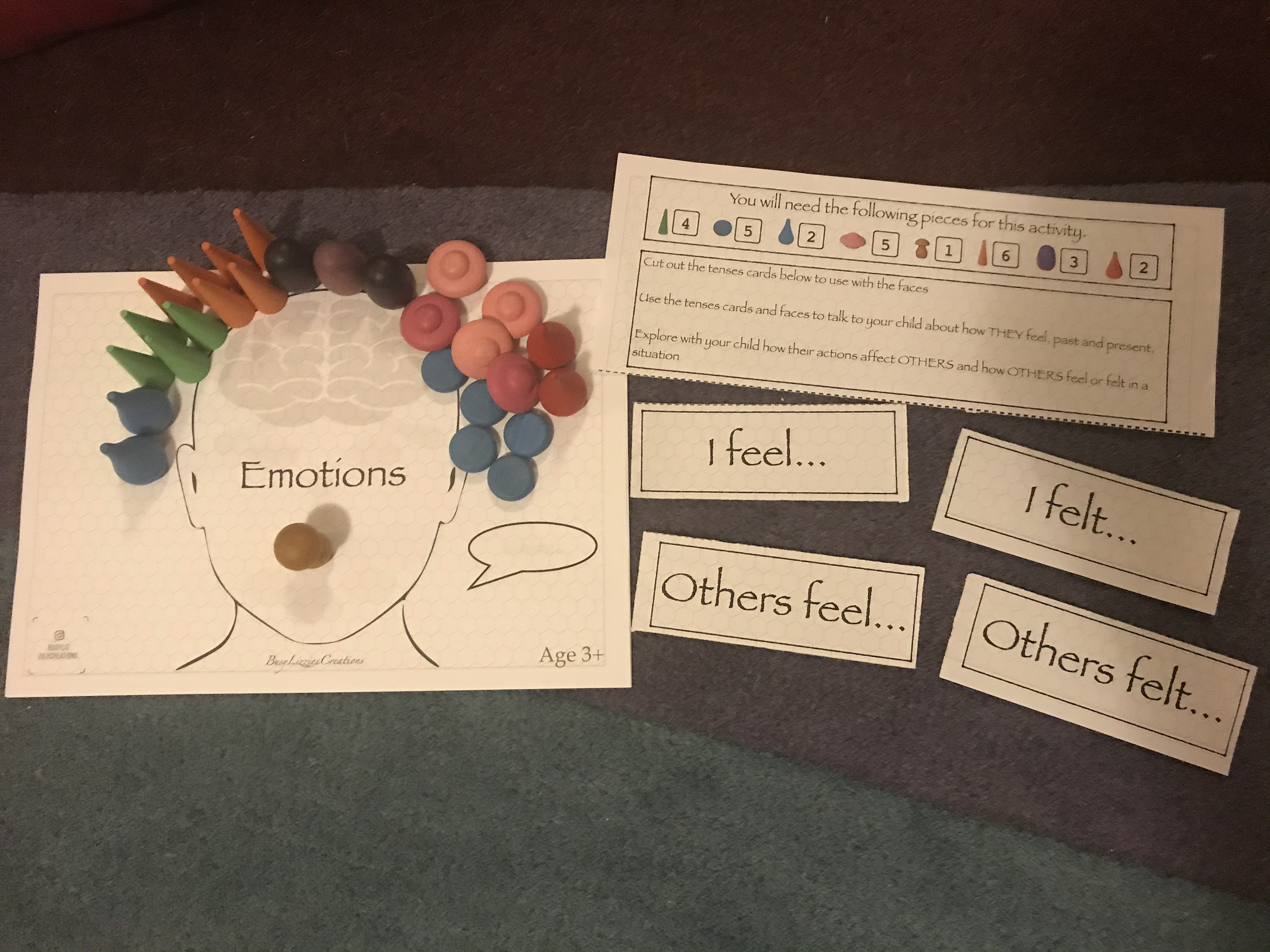 Loose Parts Play Emotions Mandala Game Digital Download - Etsy