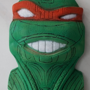 Tiki Michaelangelo Ninja Turtle Wall Art
