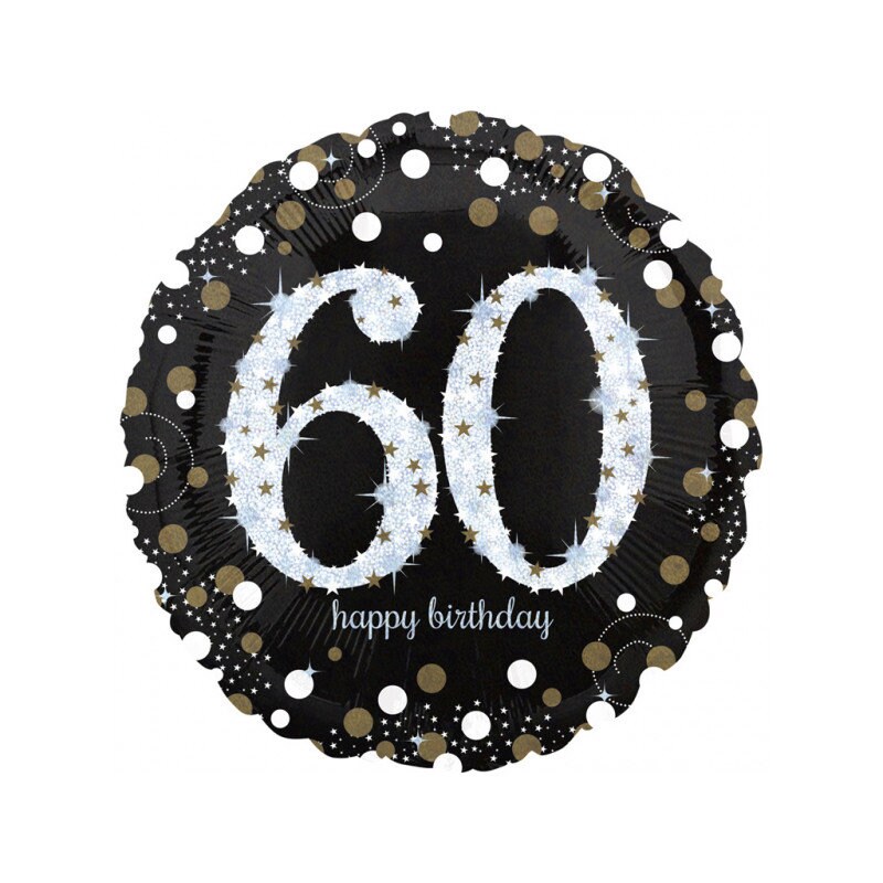 Ballon Luftballon zum 60.Geburtstag für Luft oder Helium Etsy