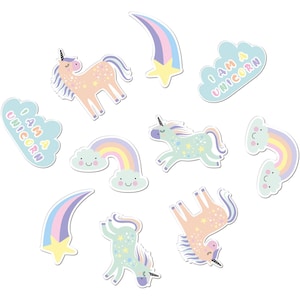 Konfetti Tischdeko Einhorn Unicorn Geburtstagsdeko Einschulung Partydeko Kindergeburtstag Pastell