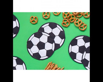 Napkins Football 20 Pieces Birthday Children's Birthday World Cup European Championship Soccer Decoration Table Decoration