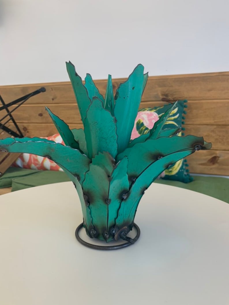 Handmade Metal Agave Agave Plant Metal Art Garden Decor Etsy