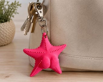 Funny Big Booty Starfish Keychain