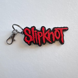 Slipknot Inspired 3D Printed Keychain – Red Black Heavy Duty Waterproof