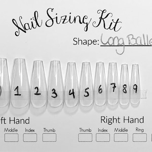 Press on Nails Sizing Kit - Fake Nails Sizing