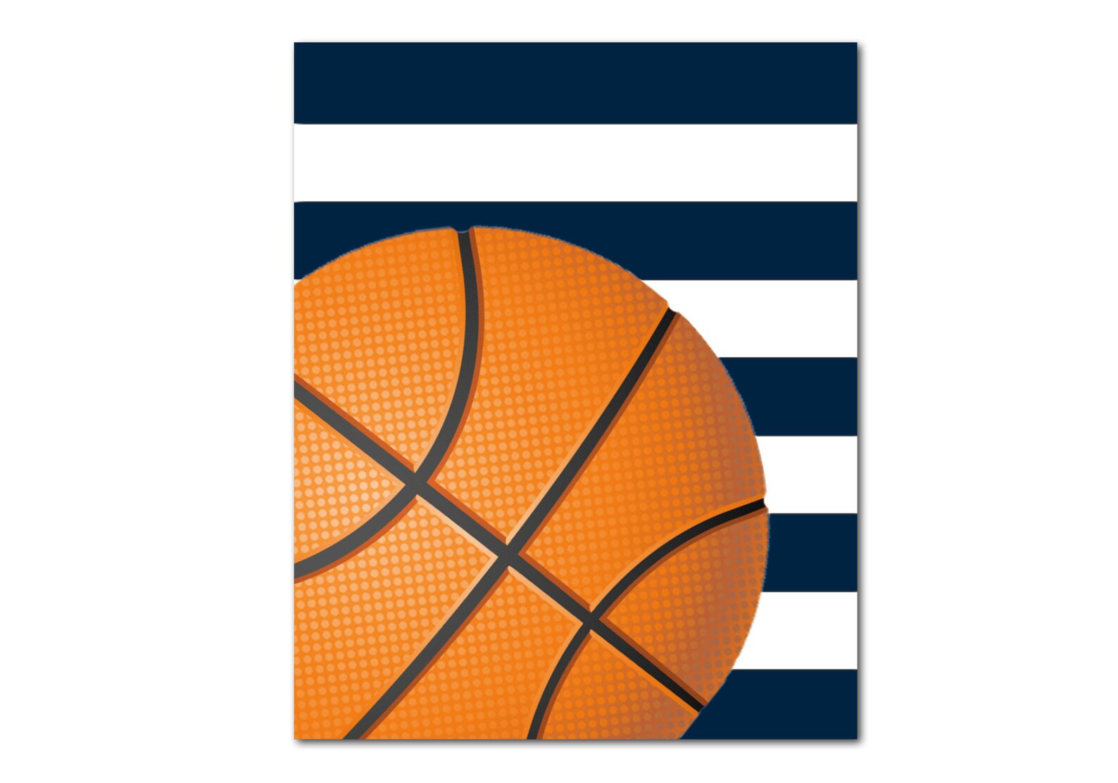 Navy Blue Sports Wall Decor Set of 4 Football Basketball Etsy