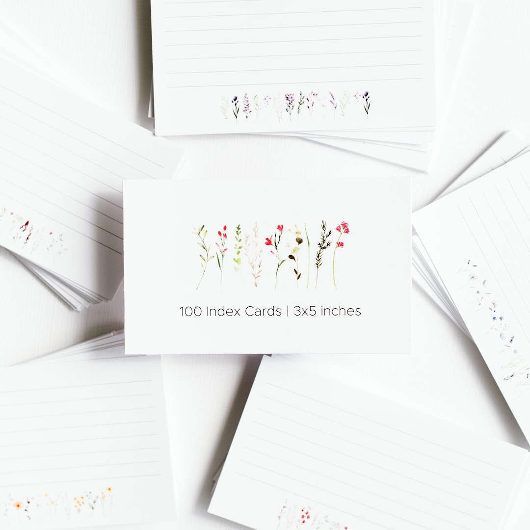 Beautiful Index Cards - Etsy