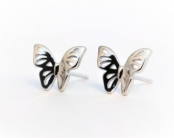 925 Silver Butterfly Earrings. Sterling Sliver. From Canada!