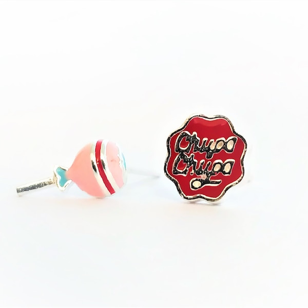 925 boucles d’oreilles Lollipop argent. Boucles d’oreilles Sterling Silver Candy Stud