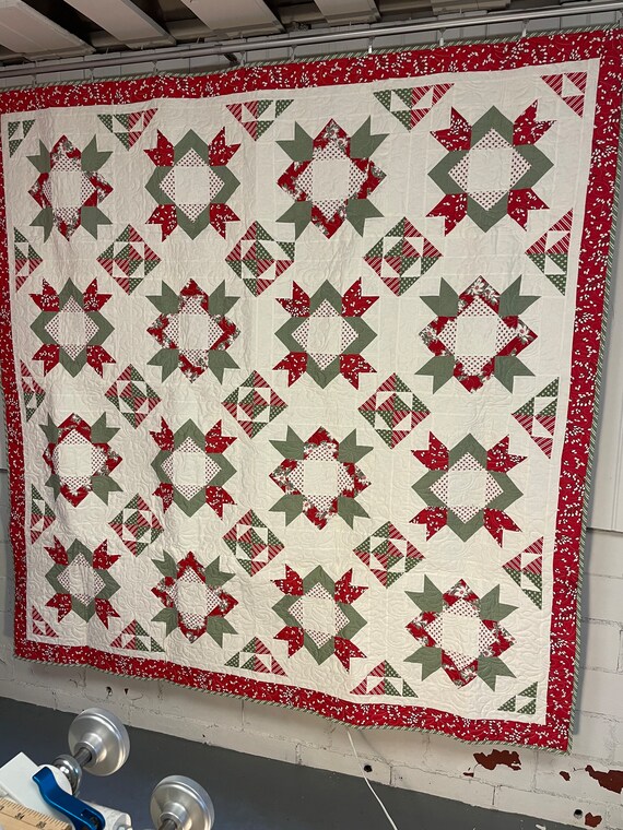 Holiday Patchwork Quilt Etsy