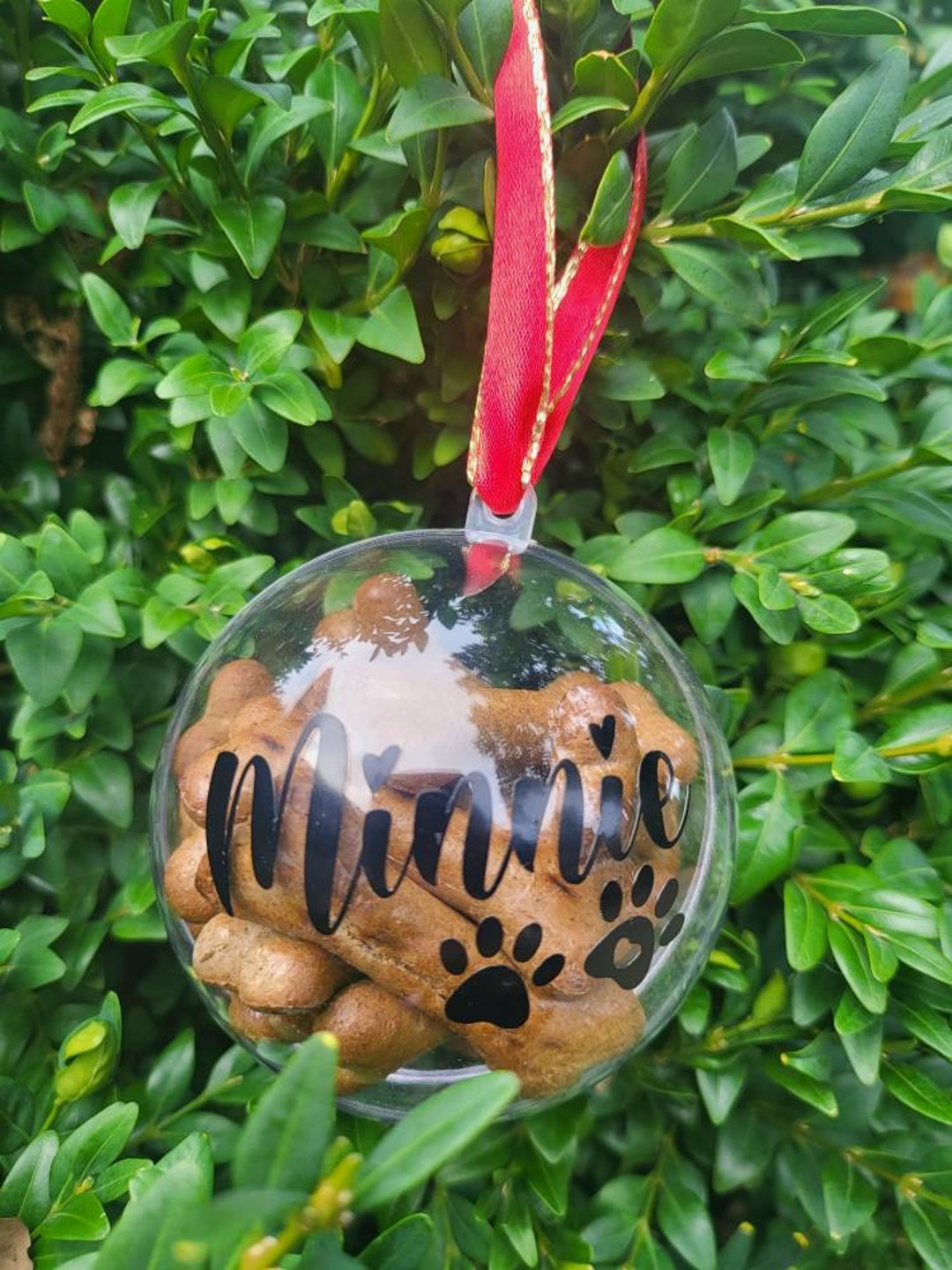 Personalised Fillable Dog, Cat Treat Bauble Etsy
