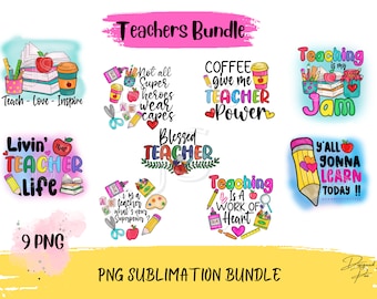 TEACHER PNG Bundle, Teacher Appreciation png, School, Teacher, Shirt Svg, Last Day of School back to school