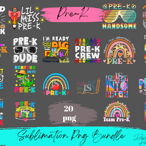 PRESCHOOL PNG, pre-K png-afbeelding, terug naar school ontwerp, sublimatie ontwerpen directe digitale downloads, png-bestand