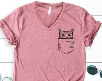 bad cat pocket shirt