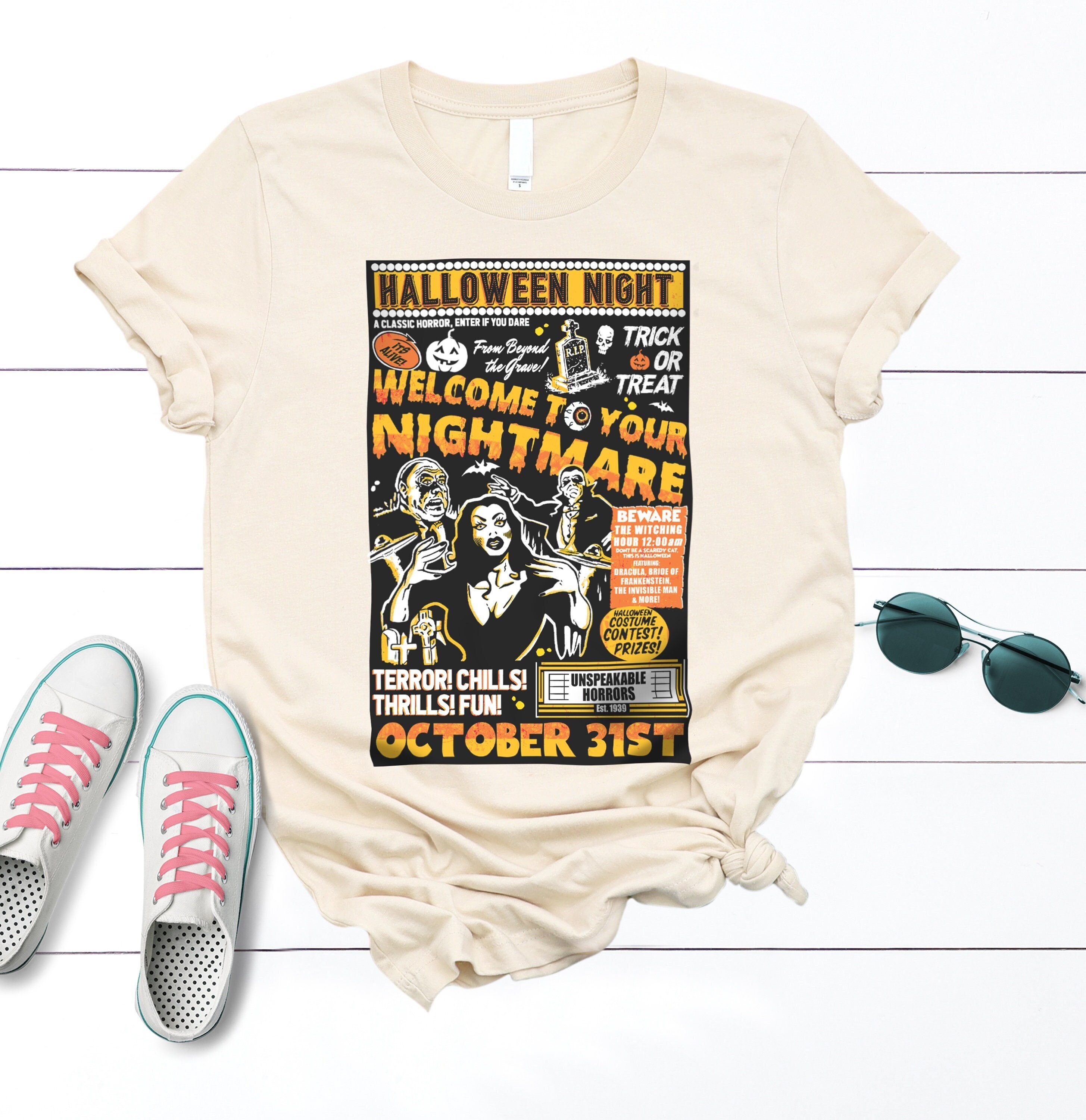 Vintage Retro Halloween TShirt Halloween Movie Poster Shirt Etsy