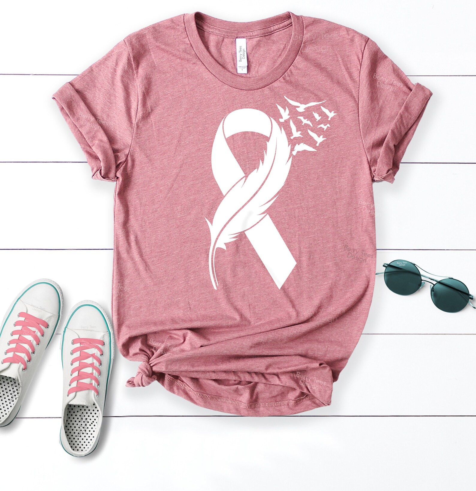 Breast Cancer Shirt Pink Ribbon Shirt Breast Cancer Etsy