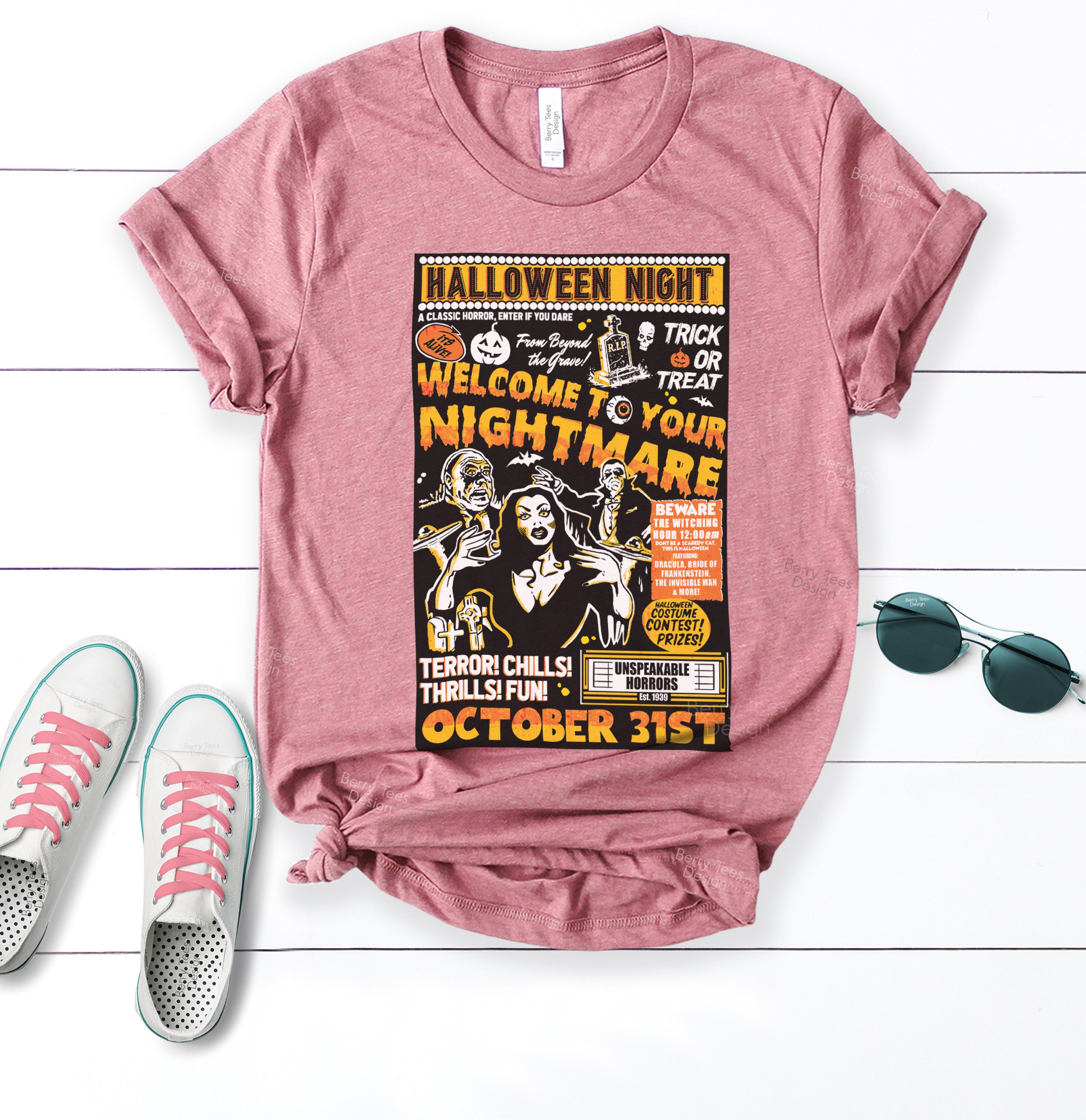 Vintage Retro Halloween TShirt Halloween Movie Poster Shirt Etsy