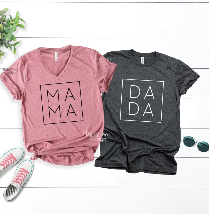 Mama Dada Shirts, Matching Family Shirts, Mommy and Daddy Outfits, Mom Gifts, Dad Gifts, Momlife Shirt, Father Life Shirt, Mothers Day Gift 