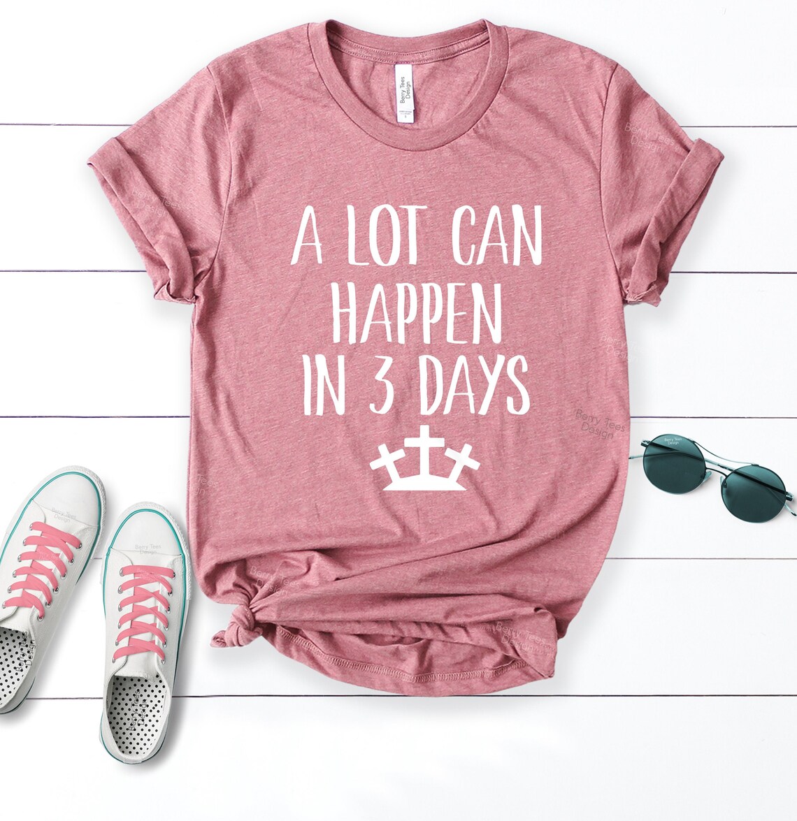 A Lot Can Happen In 3 Days T-shirt Easter Shirts for Women | Etsy