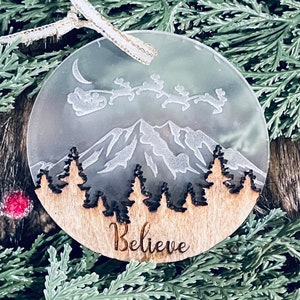 Christmas Acrylic Ornaments - LPT Realty Logo Mossy Oak Themed