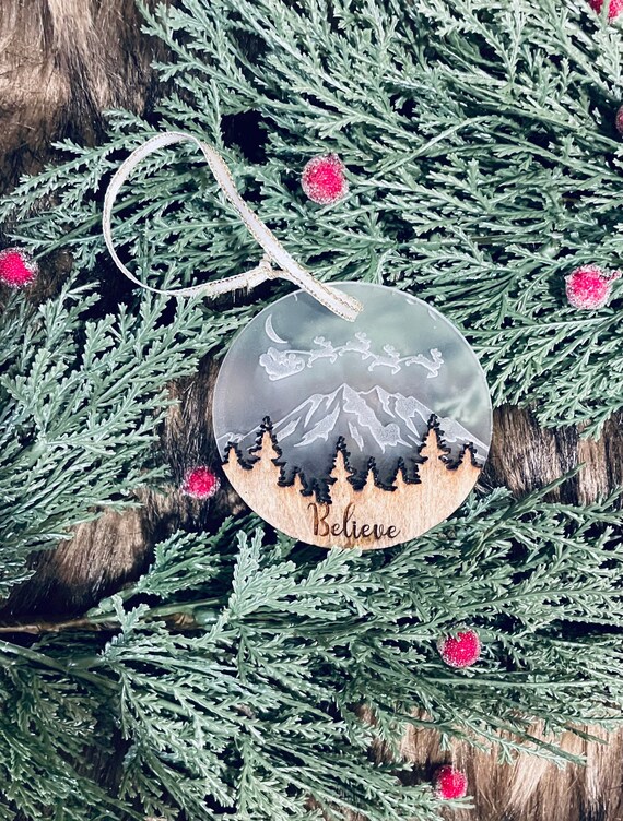 Etsy acrylic christmas ornaments Clearance