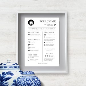 Airbnb Welcome Sign