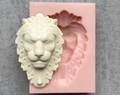 Silicon mold Head Lion. Molds. Lion head. Decor lion. Furniture Appliques. Mouldings. Decor for furniture. Fireplace decoration.