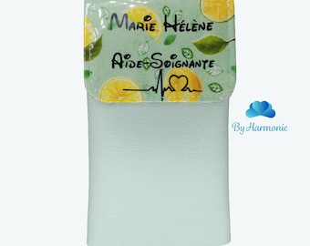 Lemon Pouch - Magnetic and Personalized Pouch - Caregiver Pouch - Nurse Pouch - Healthcare Assistant Pouch - Nurse Gift - Pouch