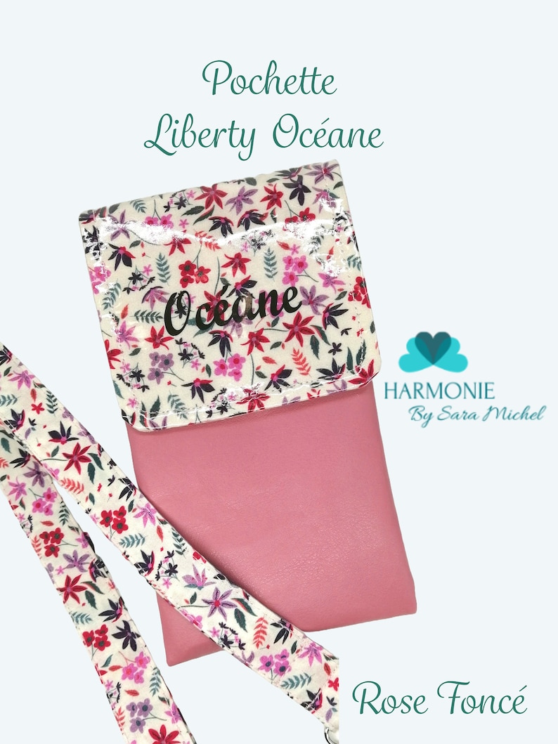 Magnetic and personalized pouch for nurse, caregiver, pen pouch, Liberty magnetic pouch image 1