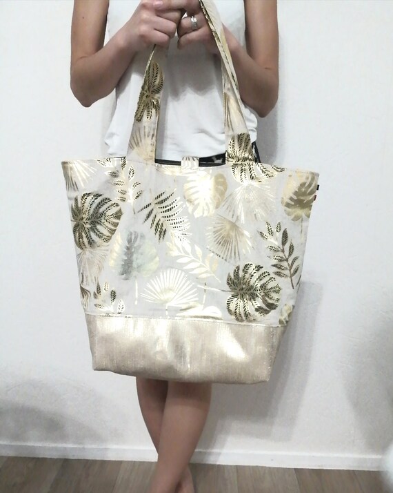 Sac cabas Cabas en tissu Cabas Tote bag wax Sac cabas