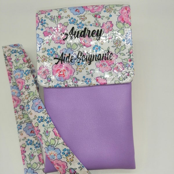 Pochette aimantée et personnalisée pour infirmière, aide soignant, pochette à stylos