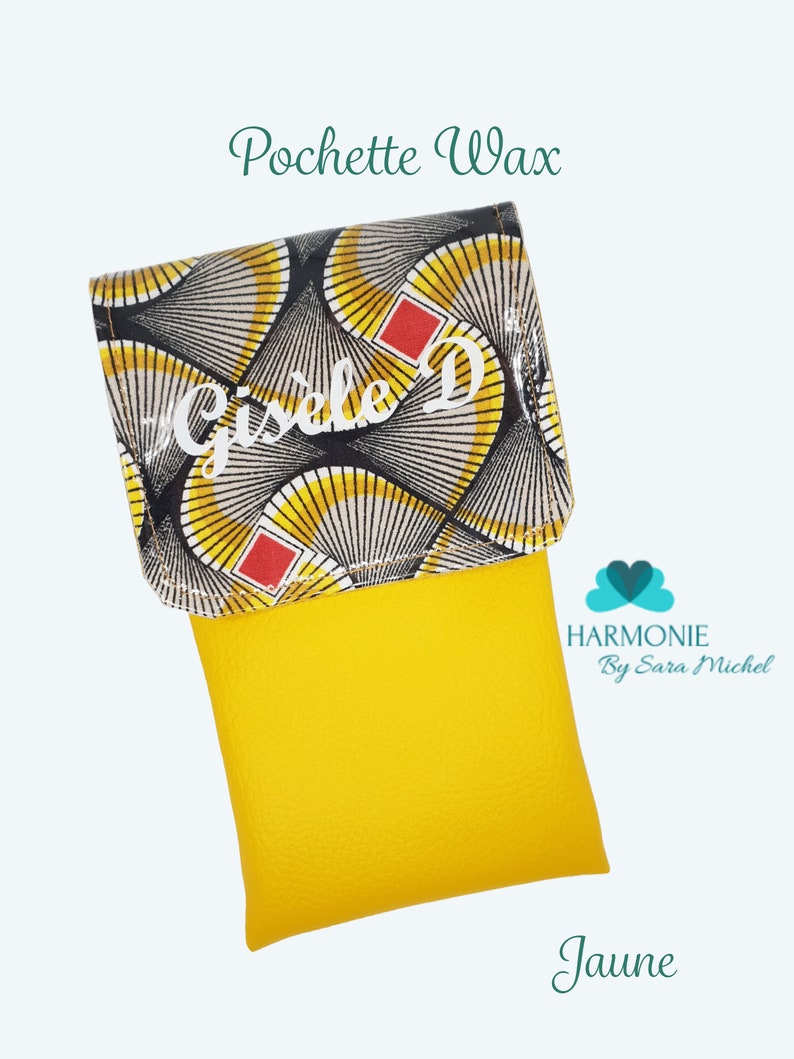 Pochette WAX Pochette personnalisée Pochette infirmière Pochette aide soignante Pochette soignante Idée Cadeau Cadeau infirmière image 1