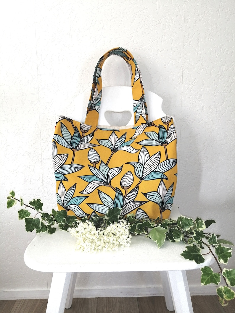 Sac Tote Bag En Tissu Wax Ethnique - Cabas Coton Multicolore, Anses 54cm - Neuf Avec étiquettes