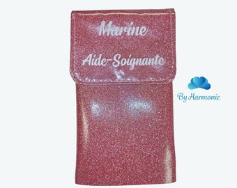 Nurse pouch - Personalized sequined pouch for nurses - caregivers - medical staff pouch - Personal gift idea