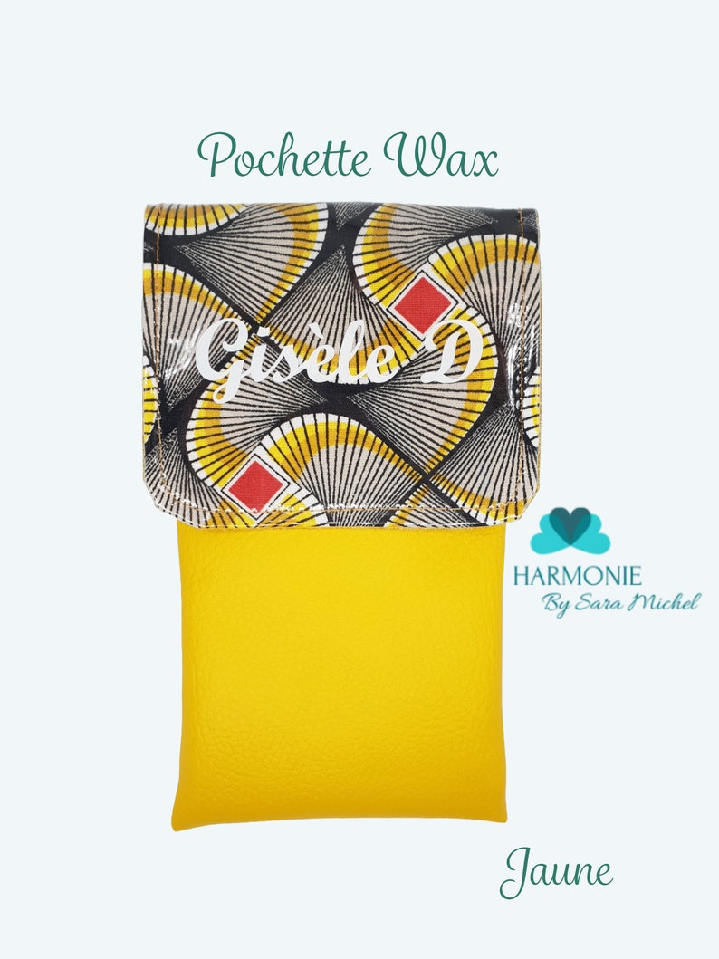 Pochette WAX Pochette personnalisée Pochette infirmière Pochette aide soignante Pochette soignante Idée Cadeau Cadeau infirmière image 2