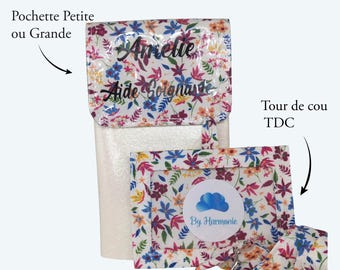Estuche magnético - Estuche personalizado para enfermeras - Estuche para cuidadores - Portalápices - Estuche magnético con estampado Liberty