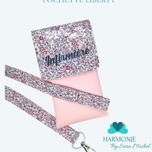 Pochette liberty aimantée Pochette soignant personnalisée Pochette infirmière Cadeau infirmière image 1