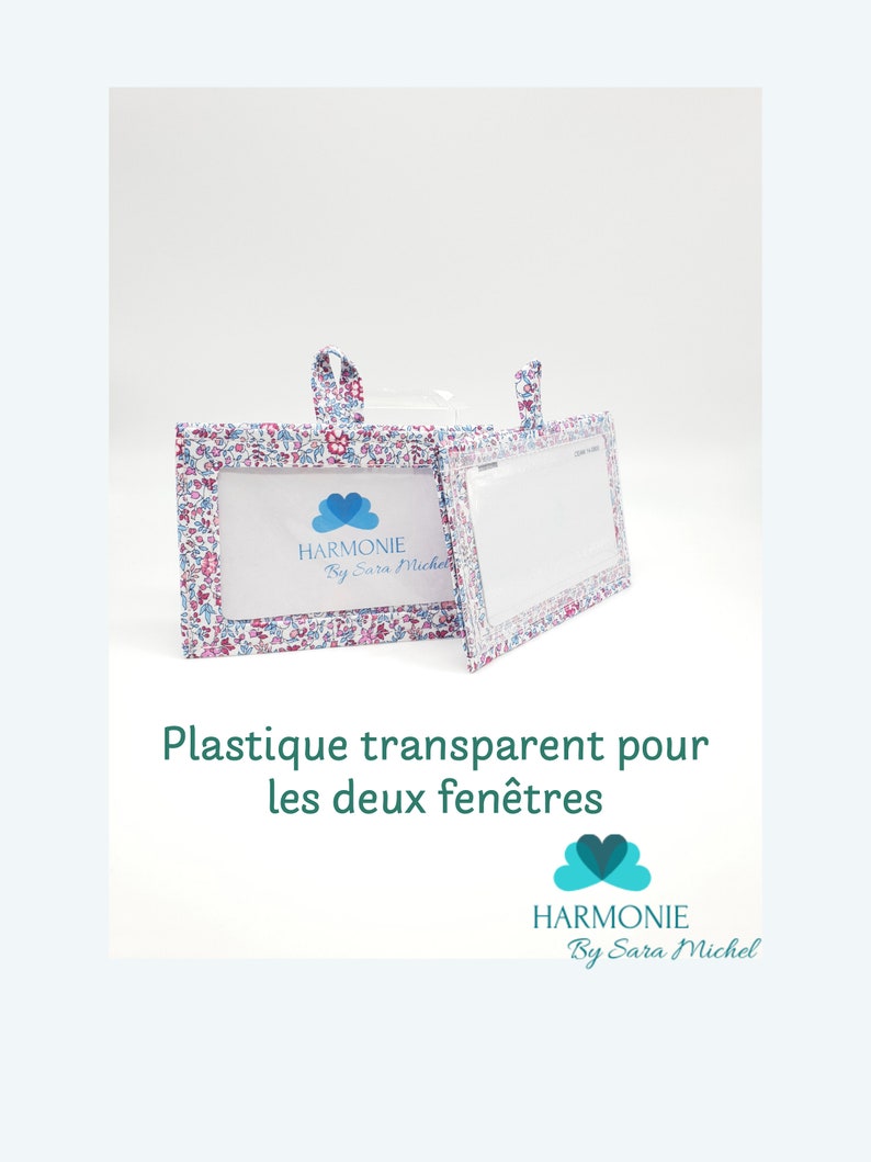 Pochette liberty aimantée Pochette soignant personnalisée Pochette infirmière Cadeau infirmière image 10