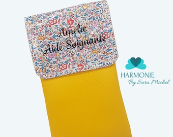 Bolsa con estampado magnético Liberty - Bolsa personalizada para cuidadores - Bolsa para enfermeras - Regalo para enfermeras - Bolsa para cuidadores